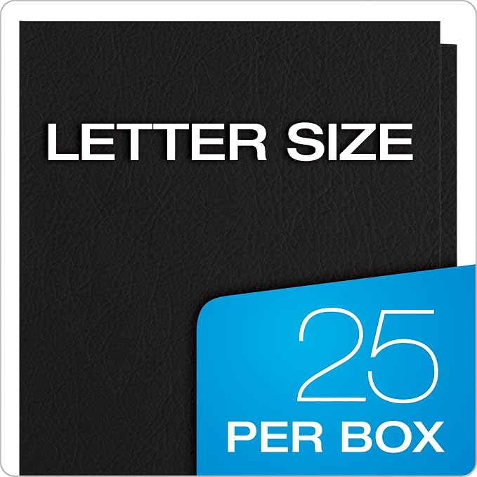 Oxford Twin-Pocket Folders, Textured Paper, Letter Size, Holds 100 Sheets - Image 9