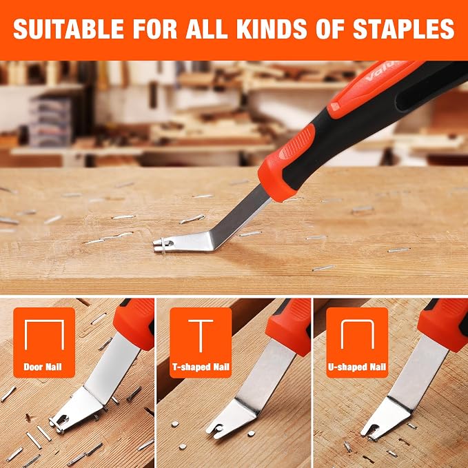 VALUEMAX 3Pcs Trim Removal Tool and Staple Remover Set, Heavy Duty Pry Tool - Image 3