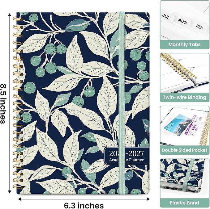 Planner 2026-2027, Academic Monthly and Weekly Calendar Planner - Image 4