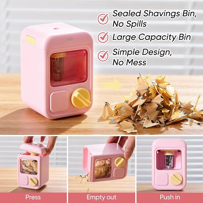 deli Electric Sharpener, Battery Powered, 3 Sizes - Image 3