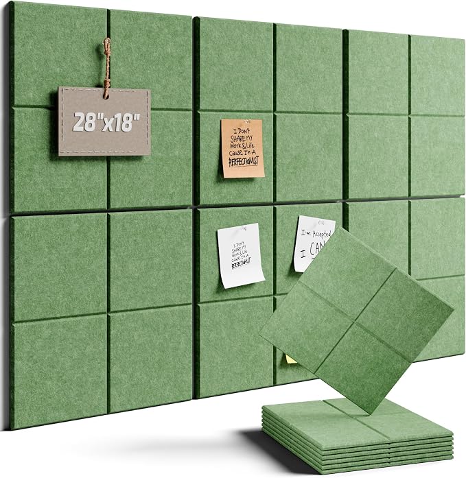 Felt Bulletin Board Tiles -28"x18" Cork Board Alternative by FLUXYNARA
