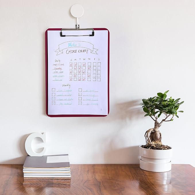 Mr. Pen- Plastic Clipboard, 12.5” x 9”, Dark Red Clipboard Plastic | - Image 5