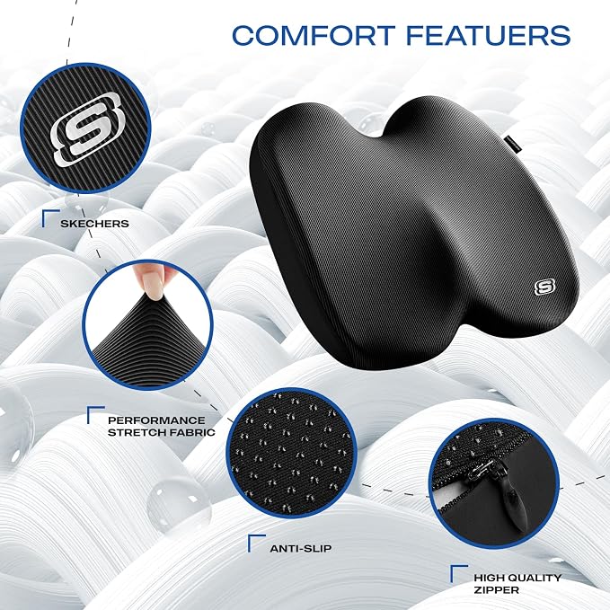 Skechers Seat Cushion, Ergonomic Memory Foam Cushion - Image 3