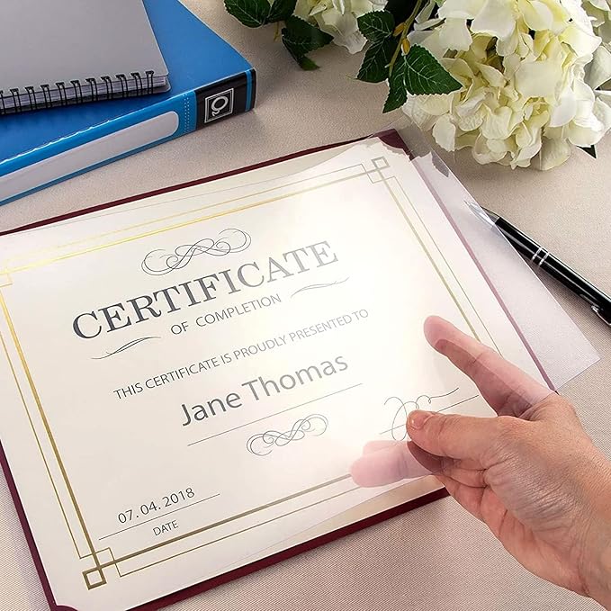 Juvale 100 Pack Clear Presentation Covers for Binding, Letter Size 10 Mil Plastic Sheets for Reports, Presentations, Awards, Books (8.5 x 11 in)-DeskLoop Office