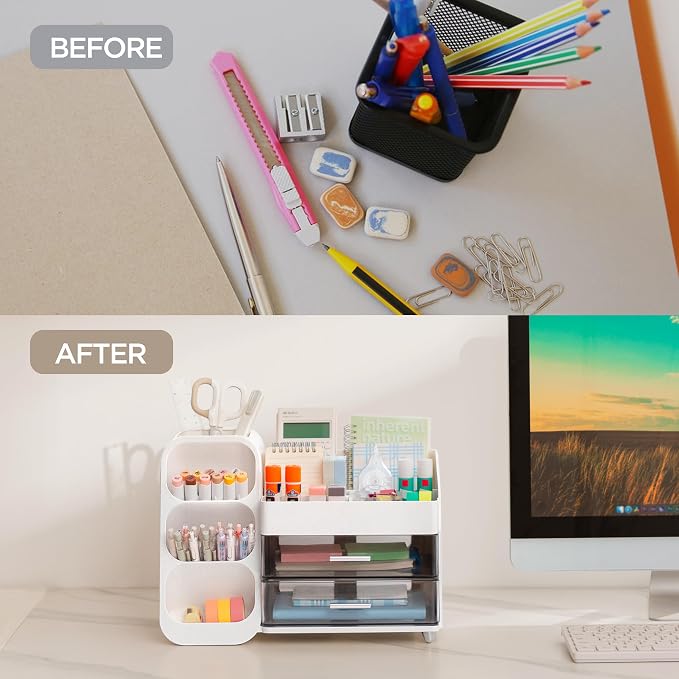 HBlife Desk Organizer with Pen Pencil Holder - Image 6