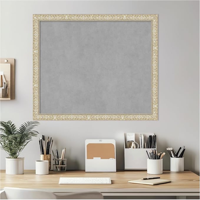 Amanti Art Silver Framed Magnetic Board 22x26 Medium Vision Board - Image 7
