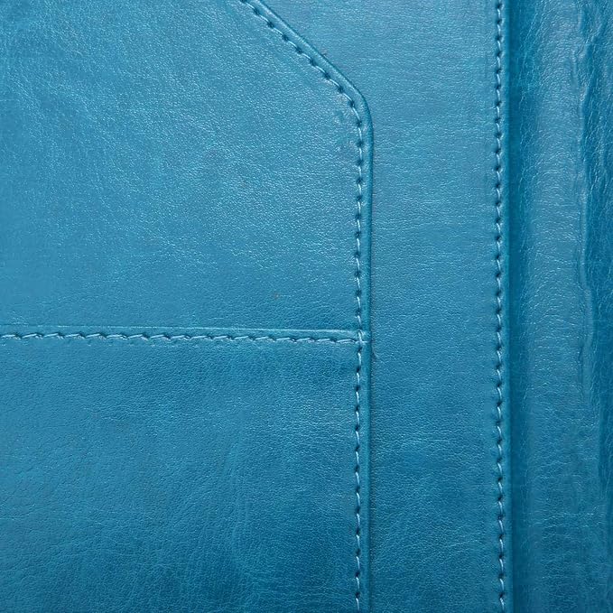 Resume Folder Clipboard Holder Letter Size A4 Legal Pad, Portfolio Pad Folio Document Organizer for Interview & Business (Turquoise)-DeskLoop Office