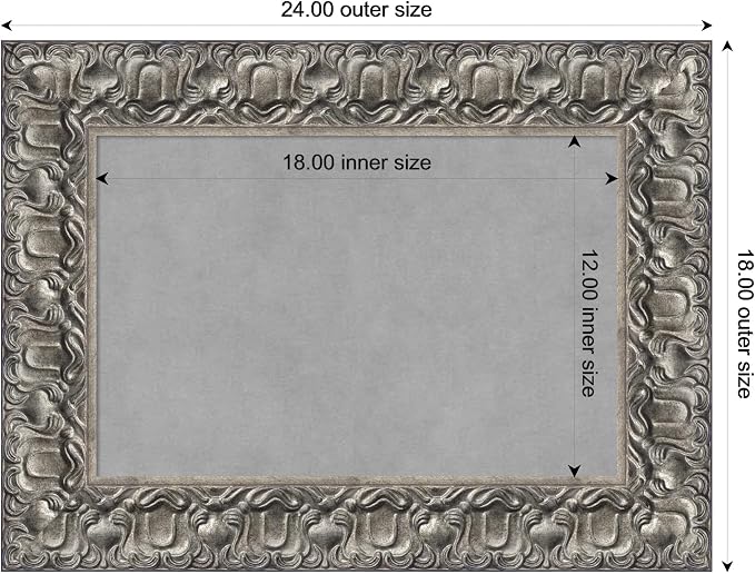 Amanti Art Silver Framed Magnetic Board 18x24 Small Vision Board - Image 3
