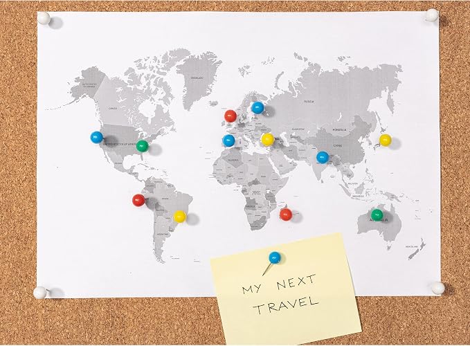 600 PCS Push Pins Map Tacks, 10 Assorted Colors in Reconfigurable Containers - Image 6