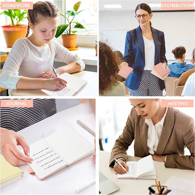 feela 3 Pack Pocket Small Notebook Journals, Mini Cute Hardcover College Ruled - Image 7