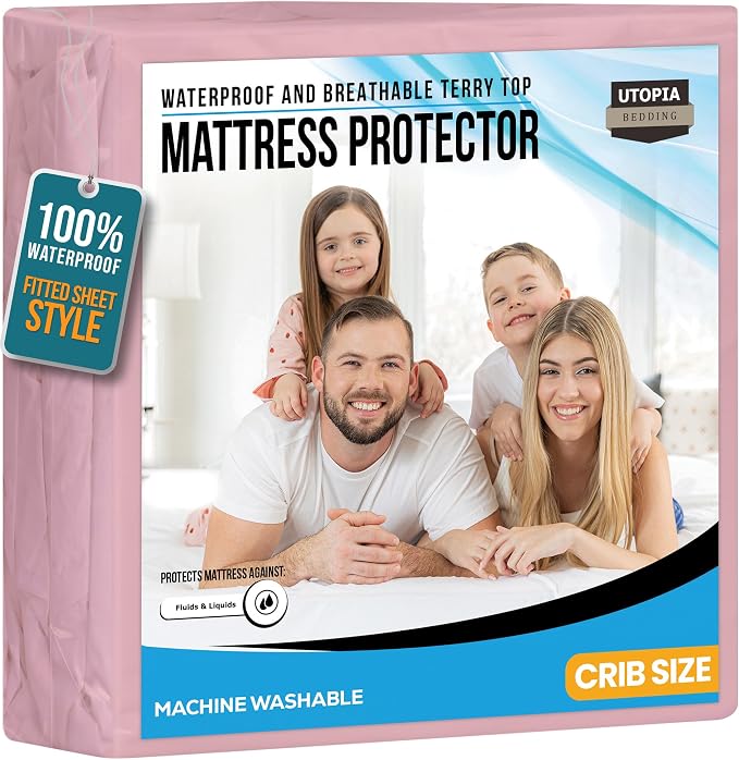 Utopia Bedding Waterproof Mattress Protector, Premium Terry Mattress Cover 200 by UTOPIABEDDING