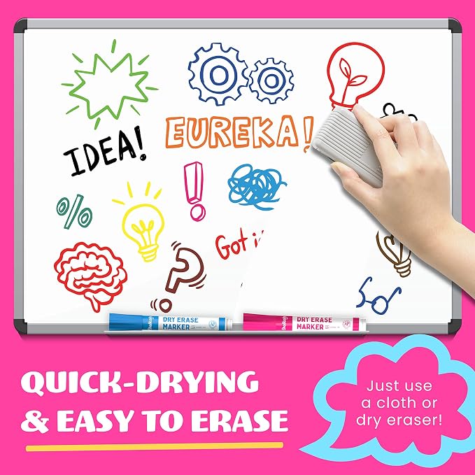 Chalkola Dry Erase Markers Bulk | Chisel Tip WhiteBoard Markers, Dry Erase Pens - Image 7