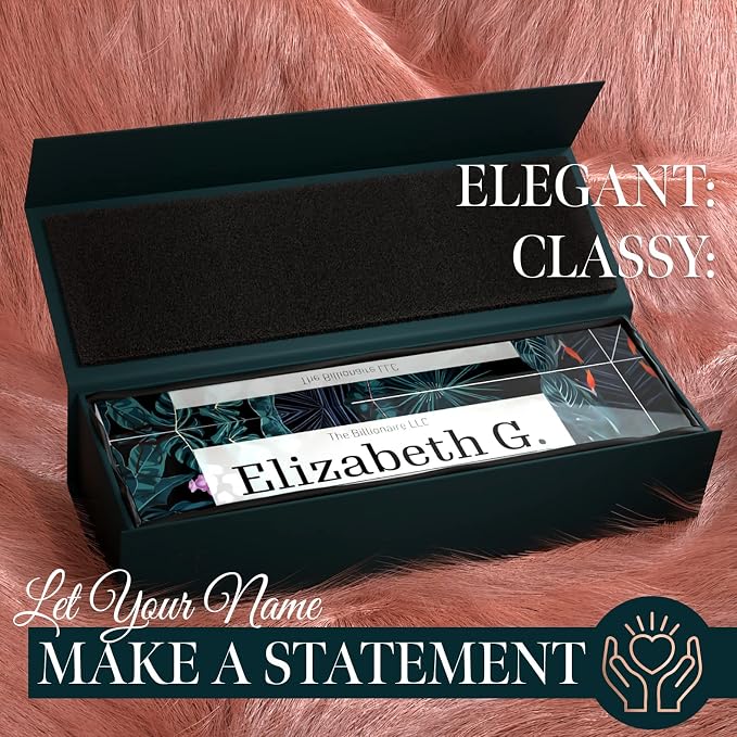 Desk Name Plate Personalized, Custom Name Plates 2½/x8 Inches, Thick - Image 2