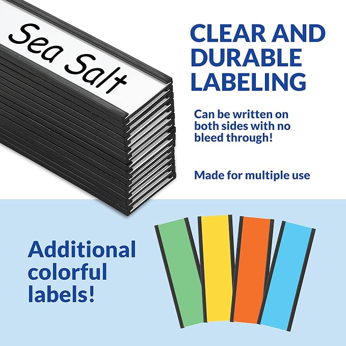 50 Pack "C" Channel Magnetic Label Holders 1x3 - Image 5