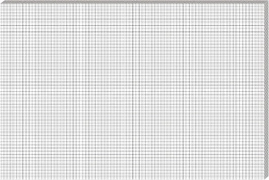 Fuyoooo 25 Sheet Graph Paper Pad 24" x 36" Large Graph 1" and 1/5" Ruled Grid by Fuyoooo