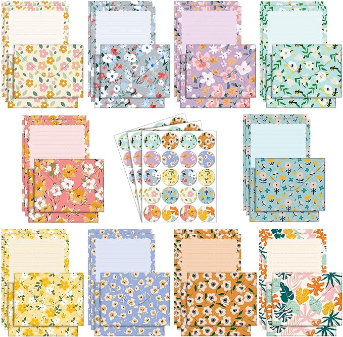 TaoBary 160 Pcs Stationery Paper Set 50 Double Sided Stationery Papers by TaoBary