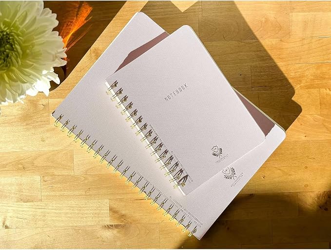 DesignWorks Ink Textured Paper Twin Wire Notebook, Daily Planner & Soft Cover - Image 5