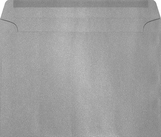 LUXPaper 9 x 12 Booklet Envelopes | Silver Metallic | 80lb. Text | 500 Qty - Image 2