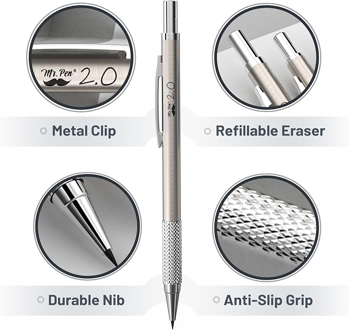 Mr. Pen- Metal Mechanical Pencil Set - Image 4