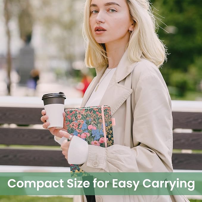 Pretty Lined Journal for Women, Aesthetic Cute Hardcover Leather Journal for - Image 7