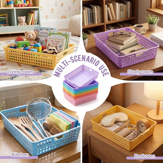 Geetery 12 Pack Classroom Storage Baskets - Image 5
