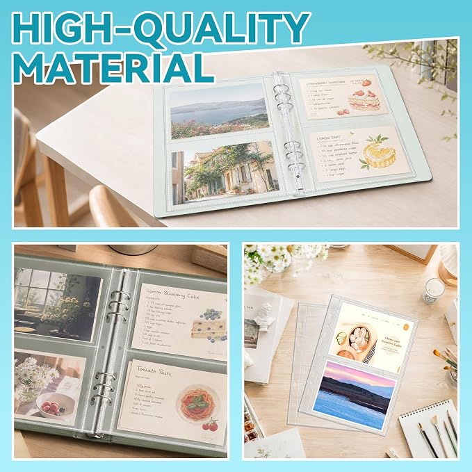 VOKOY 200 Pack Mini Sheet Protectors fit 4"x6"' Cards - Image 4