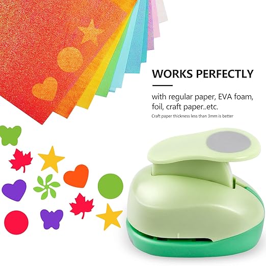 UCEC Paper Punches for Crafting, 1 Inch Craft Puncher, Maple Leaf, Flower Punch - Image 3