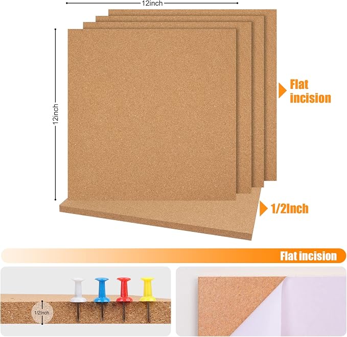 Cork Board Tiles 12"x12" - Image 3