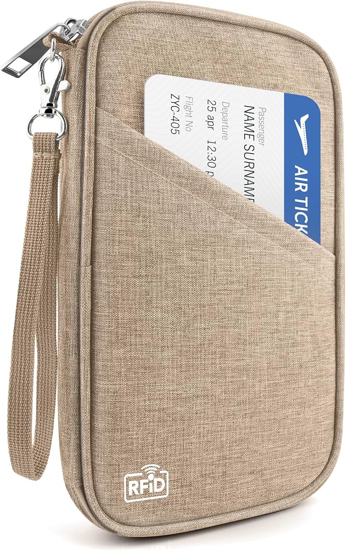 Passport Holder Family RFID Travel Document Organizer by Unknown