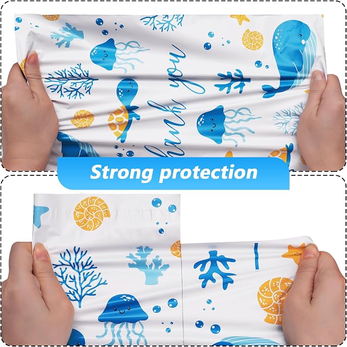 Thank You Poly Mailer 10x13 Inch 100 Pcs, Waterproof and Tear-Resistant - Image 4