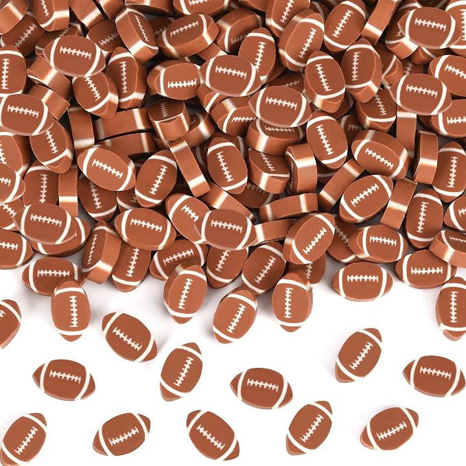 JUNEBRUSHS 150Pcs Sports Ball Mini Erasers, Football Erasers by JUNEBRUSHS