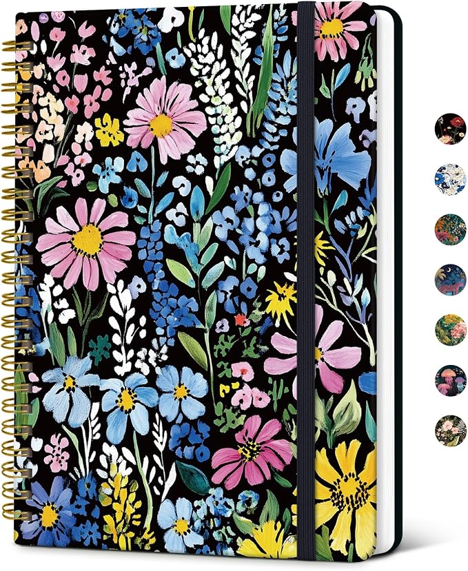 Taja Lined Spiral Notebook Journal by Taja