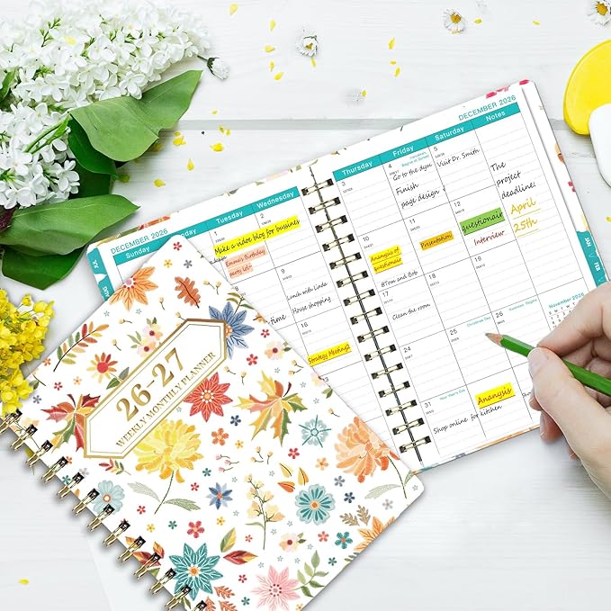 Planner 2026-2027 Weekly and Monthly Calendar Planner Jul 2026-Jun 2027 | - Image 6