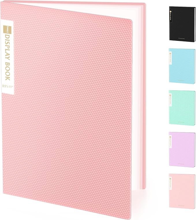 Sooez Binder with Plastic Sleeves 18-Pocket, Displays 36 Pages, 8.5x11 by Sooez