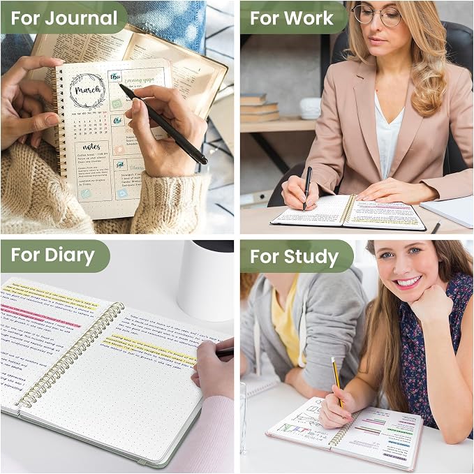 Taja Dotted Spiral Journal Notebook - Image 7