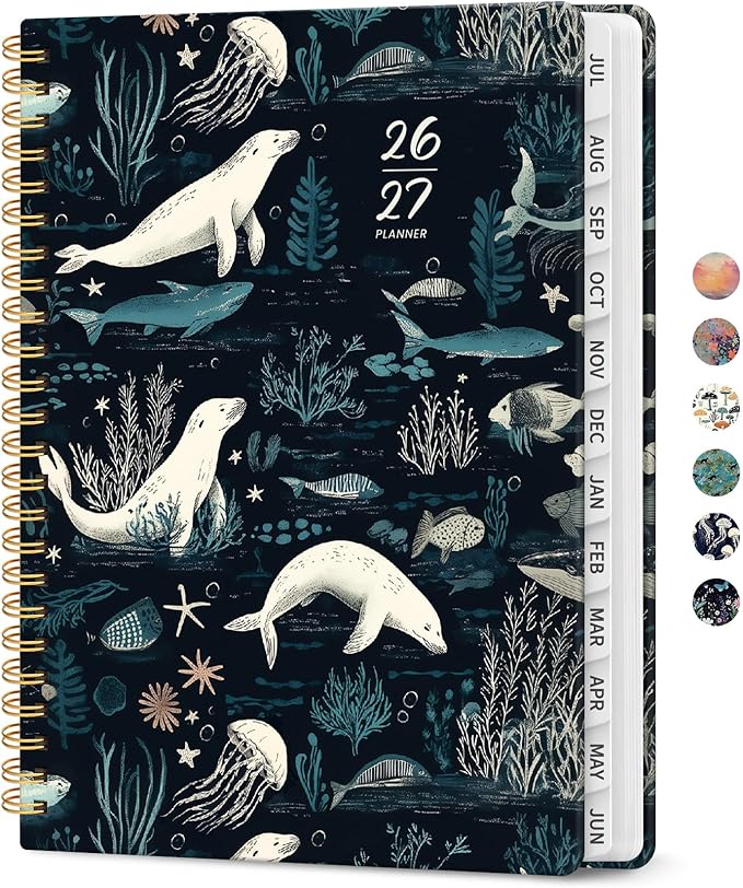 Planner 2026-2027, Academic Year Monthly and Weekly Calendar Planner, Jul 2026 by Taja