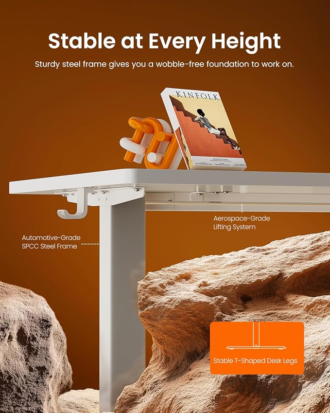 ErGear Height Adjustable Electric Standing Desk, 71 x 30 Inches Sit Stand up - Image 4