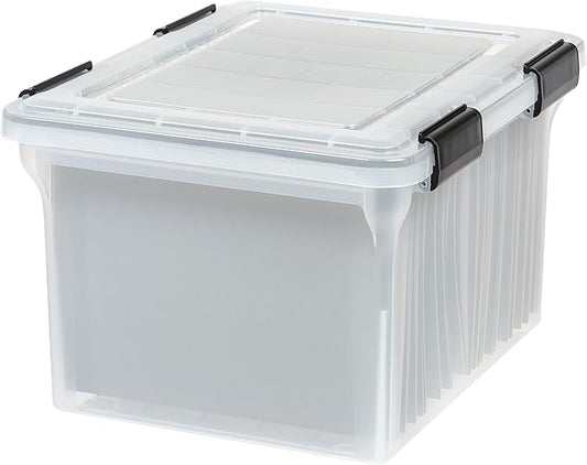 IRIS USA File Box WeatherPro Organizer Plastic by IRISUSA