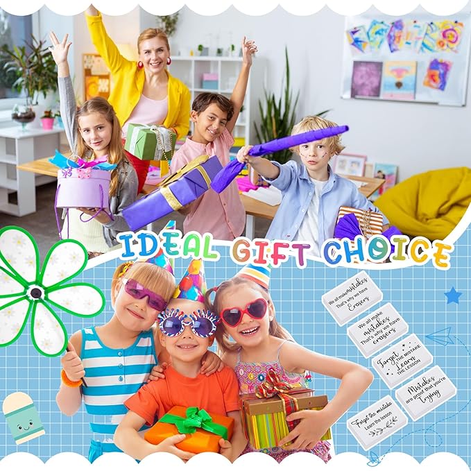 Nezyo 100 Pcs Inspirational Erasers Bulk for Kids Back to School Gifts Fun Erasers Motivational Reward Supplies for Classrooms Students Teachers Office Supplies(White)-DeskLoop Office