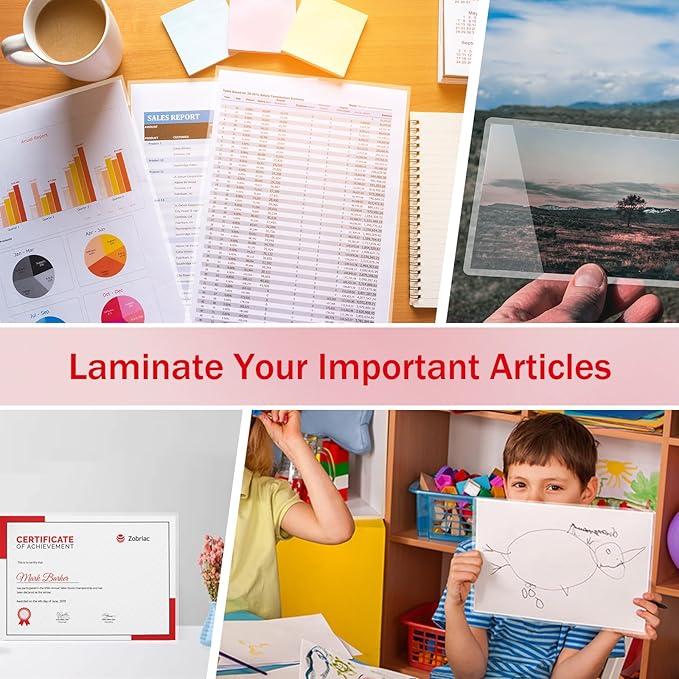 100Pack Legal Size Laminating Sheets 9x14.5inches Thermal Laminating Pouches for Extra Protection 5 Mil Clear Laminator Sheet-DeskLoop Office