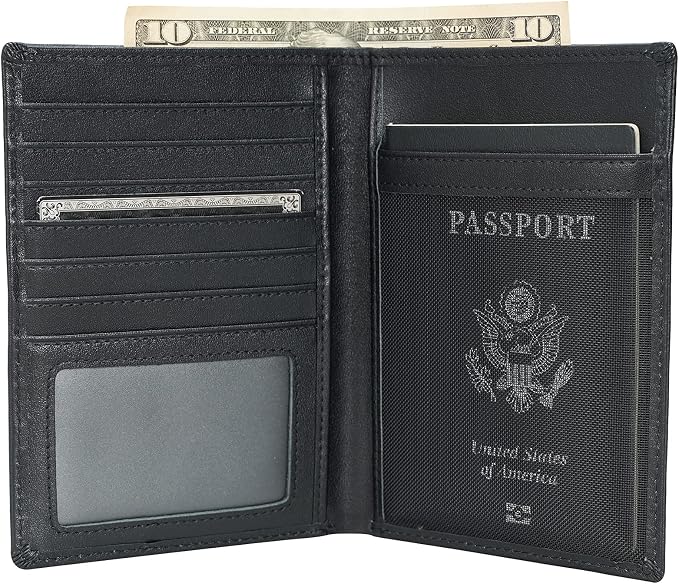 Polare RFID Blocking Napa Leather Passport Holder Travel Wallet by polareoriginal