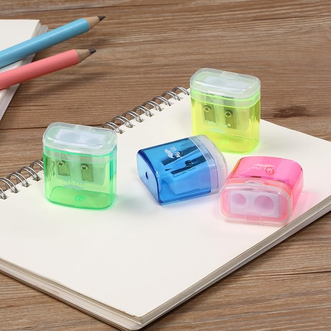 Mr. Pen- Pencil Sharpeners Manual, 24 Pack, Dual Hole, Colorful | Bulk Handheld - Image 6