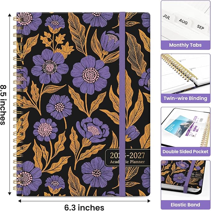 Planner 2026-2027, Academic Year Monthly and Weekly Calendar Planner, Jul 2026 - Image 4