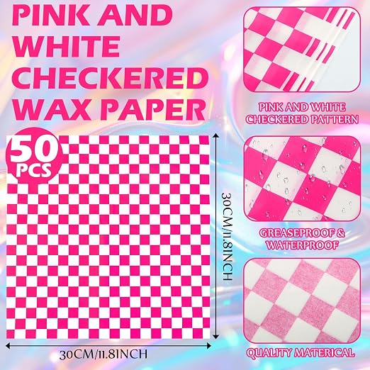 Geosar 100 Pcs Gingham Party Supply Disposable Paper Food Tray Bulk Disposable - Image 3