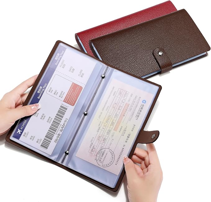 Leather Receipt Organizer, Coupon Organizer by Romozi