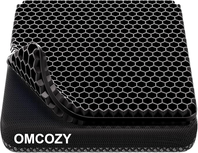 OMCOZY Gel Seat Cushion, Cooling Honeycomb Design by OMCOZY