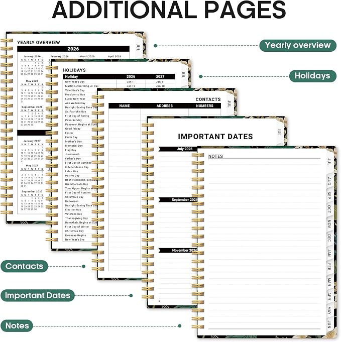 Planner 2026-2027, Academic Monthly and Weekly Calendar Planner - Image 5