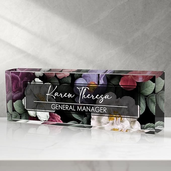 Custom Office Name Plate, Personalized Gifts by Unknown