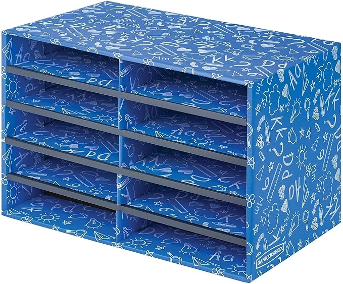 Bankers Box Classroom Collection 10-Compartment Mail Sorters, 19.5" x 12.375" - Image 4
