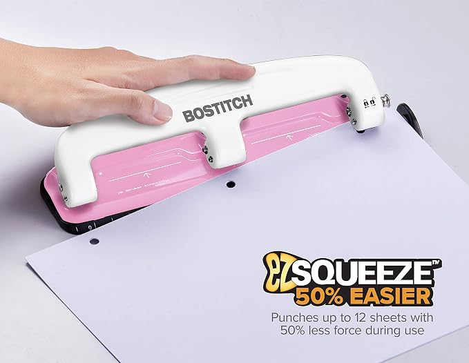 PaperPro inCOURAGE 12 Reduced Effort 3-Hole Punch, 12 Sheets - Image 2